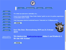 Tablet Screenshot of blau-weisse-funken.de